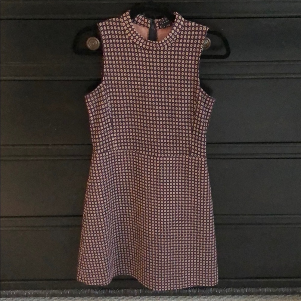 Theory mock neck pattern dress size 4